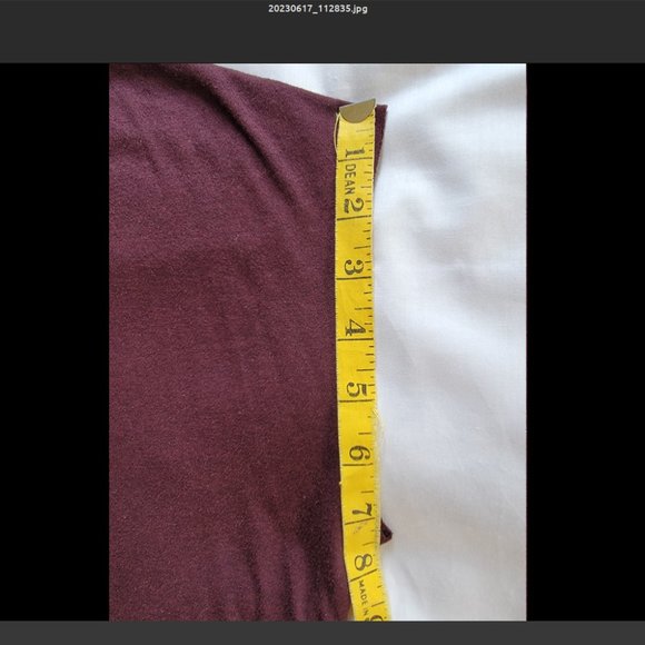 Nike Women's Fear Less Loose Fit Tee, Size L, Maroon Burgundy - Picture 11 of 14